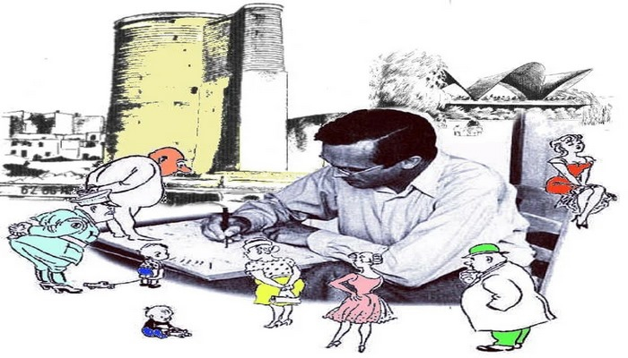 Məşhur danimarkalı karikaturaçının 1964-cü ildə Bakı səfəri