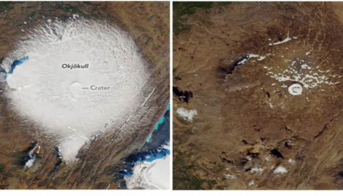 NASA показала, как за 30 лет исчез крупный ледник в Исландии