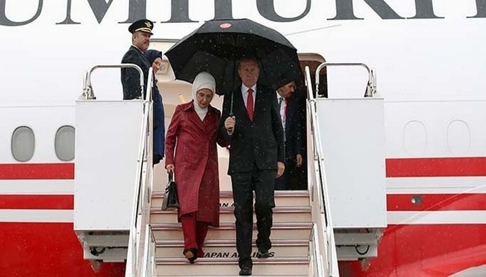 Cumhurbaşkanı Erdoğan Japonya'dan Çin'e geçti