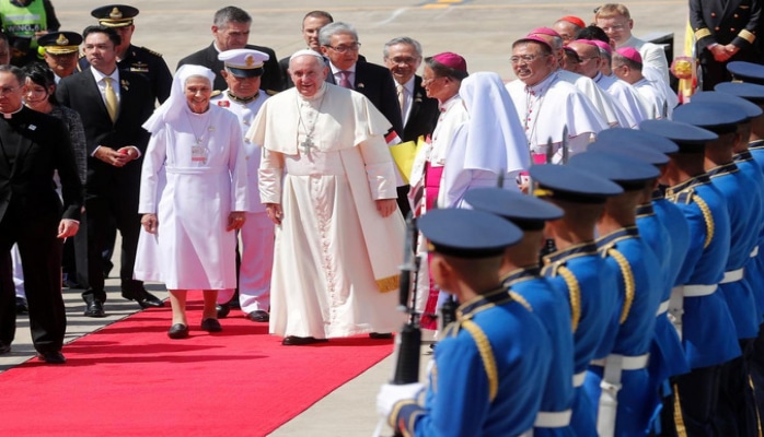 Папа Римский прибыл с визитом в Таиланд