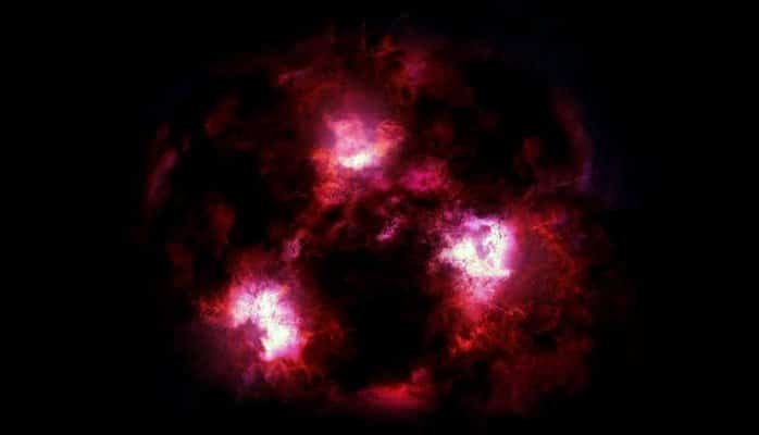 Астрономы нашли чудовищную галактику возрастом 12,5 миллиарда лет
