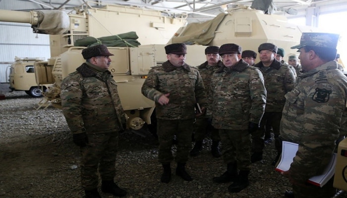 Закир Гасанов и Магеррам Алиев посетили воинские части в прифронтовой зоне