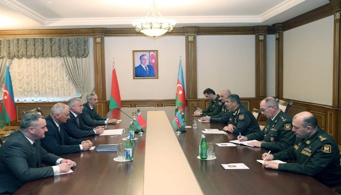 Zakir Həsənov Belarus TŞ-nın dövlət katibi ilə görüşdü