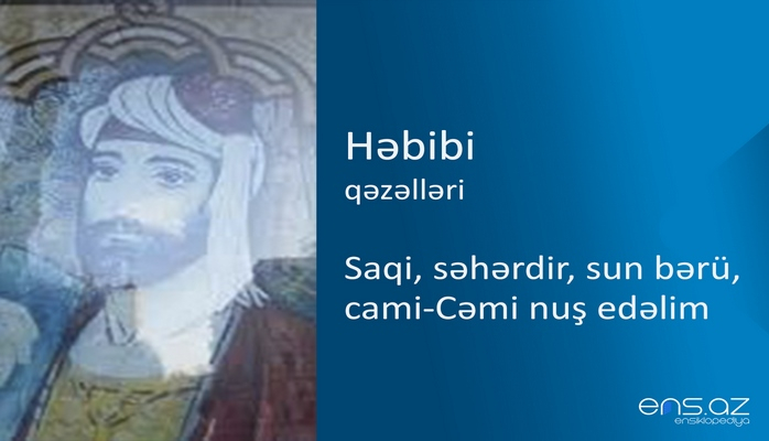 Həbibi - Saqi, səhərdir, sun bərü, cami-Cəmi nuş edəlim