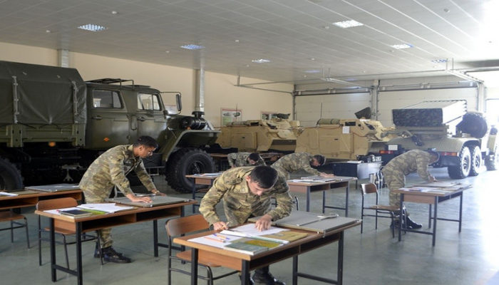 В Азербайджанском высшем военном училище проводятся госэкзамены