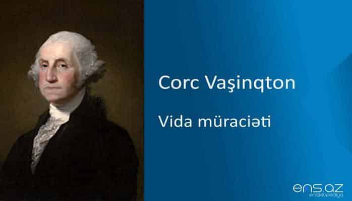 Corc Vaşinqton - Vida müraciəti