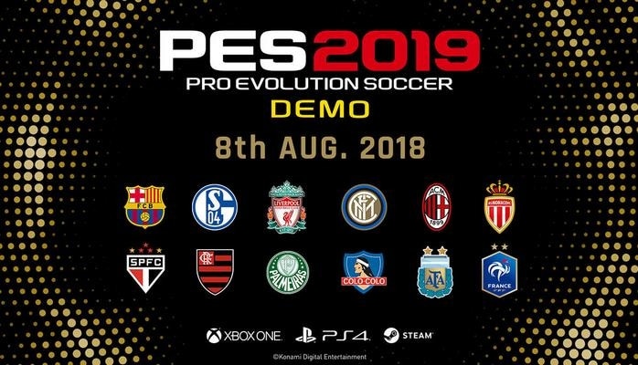 Pro Evolution Soccer 2019 oyununun demo-versiyası işıq üzü gürüb