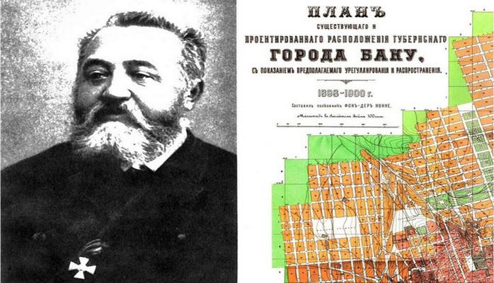 Николай фон дер Нонне – автор самого первого генерального плана Баку
