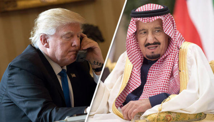 Трамп обсудил урегулирование на Ближнем Востоке с королем Саудовской Аравии