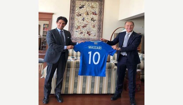 Посол Италии встретился с новым главным тренером сборной Азербайджана по футболу